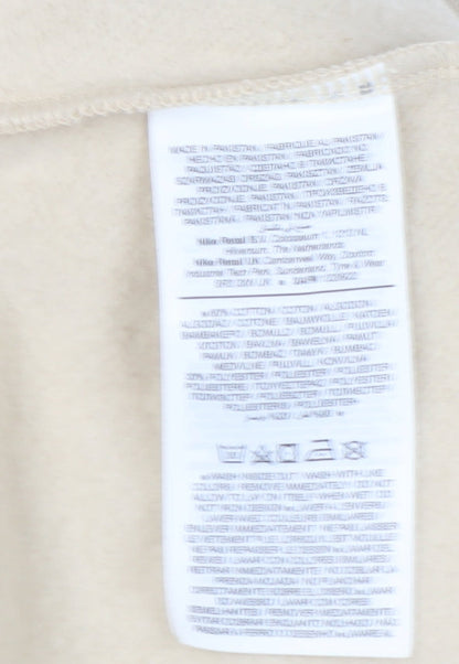 Nike Unisex Beige XS Sweatshirt Crew Neck Logo Casual