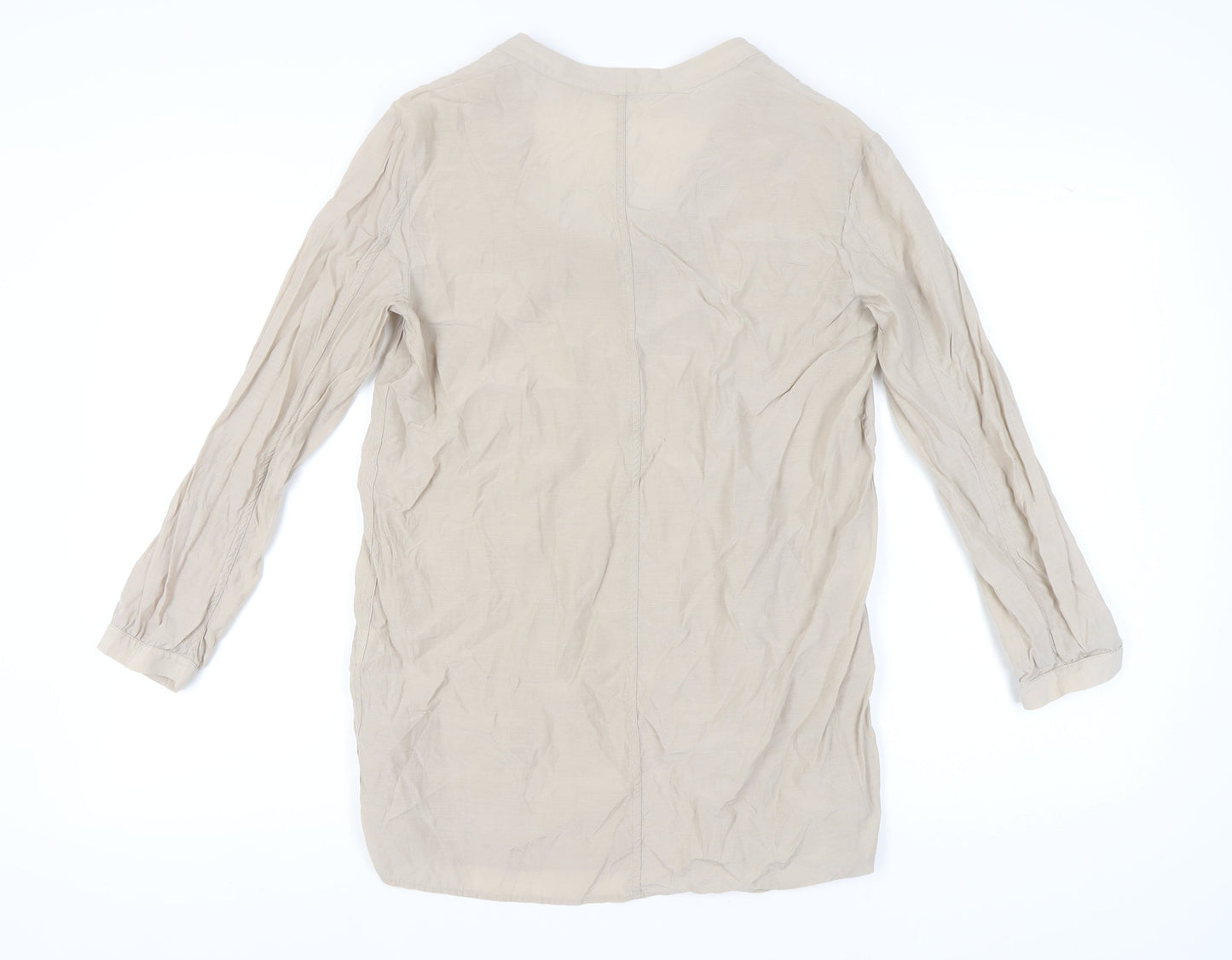 Womens UK Size 12 COS Beige Basic Blouse
