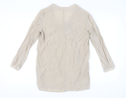 Womens UK Size 12 COS Beige Basic Blouse