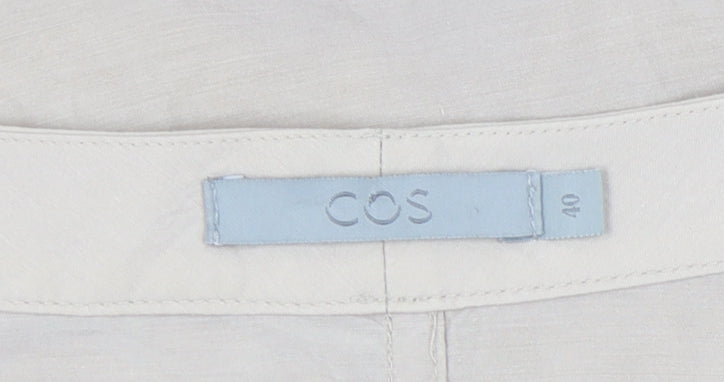 Womens UK Size 12 COS Beige Basic Blouse