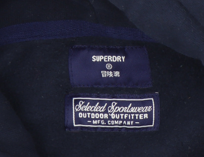 Superdry Women's Blue Pullover Hoodie - Size 12