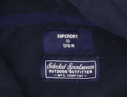 Superdry Women's Blue Pullover Hoodie - Size 12