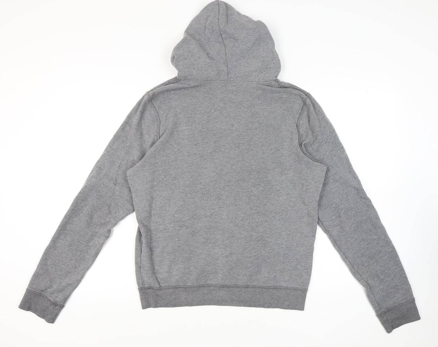 Hollister Unisex Adults Grey Pullover Hoodie M