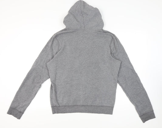 Hollister Unisex Adults Grey Pullover Hoodie M