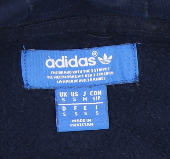 Adidas Men's Blue Pullover Hoodie in Size S