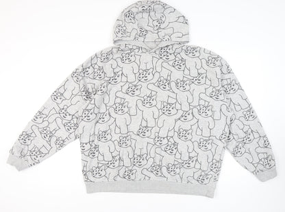 George Unisex Grey XL Hoodie with Charity Theme