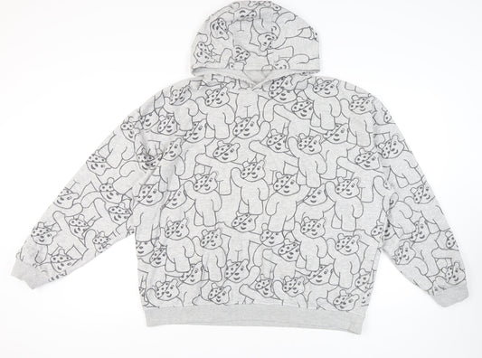 George Unisex Grey XL Hoodie with Charity Theme