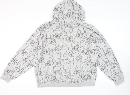 George Unisex Grey XL Hoodie with Charity Theme