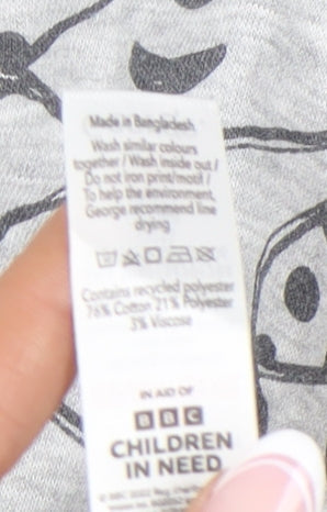 George Unisex Grey XL Hoodie with Charity Theme