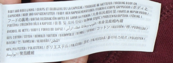 Hollister Women's Red Hoodie M - Casual College Style