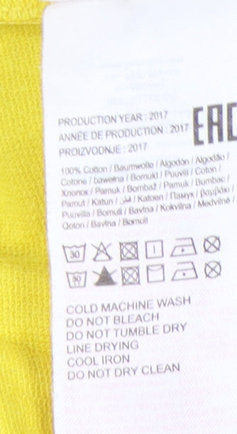 Noisy May Women's Yellow Hoodie, Size S, Cotton, Casual Wear