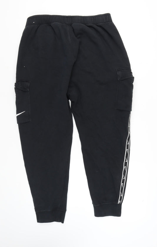 Nike Men's Black XL Cargo Trousers - Sporty Style