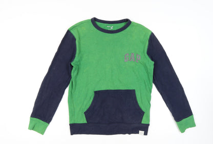 Gap Boys Green Long Sleeve Pullover - Size 13 Years