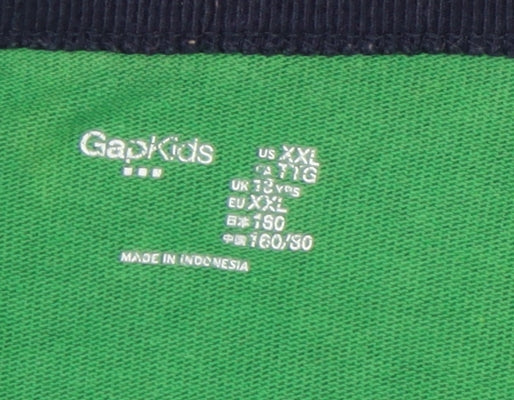 Gap Boys Green Long Sleeve Pullover - Size 13 Years