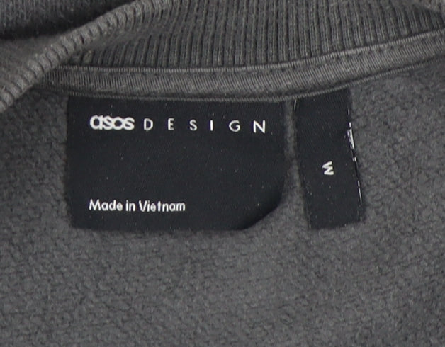 Womens UK Size M ASOS Grey Pullover Sweatshirt
