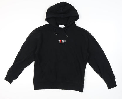 Topman Men's Black Tokyo XS Pullover Hoodie