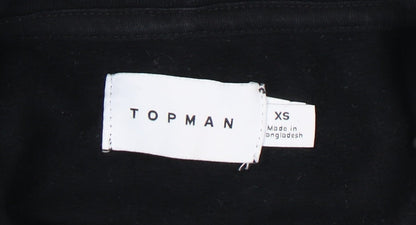 Topman Men's Black Tokyo XS Pullover Hoodie