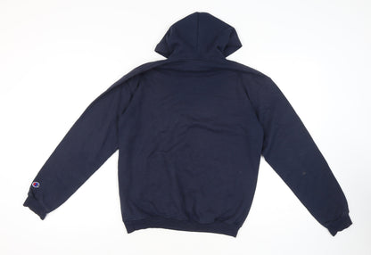 Mens UK Size XL Champion Blue Pullover Hoodie