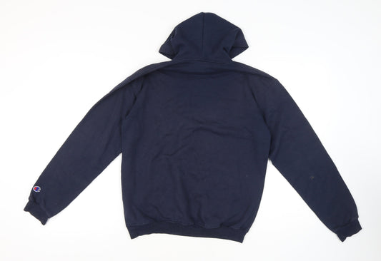 Mens UK Size XL Champion Blue Pullover Hoodie
