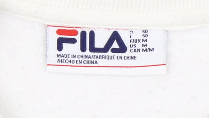 Fila Unisex Ivory Cotton Pullover Sweatshirt M
