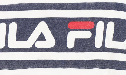 Fila Unisex Ivory Cotton Pullover Sweatshirt M