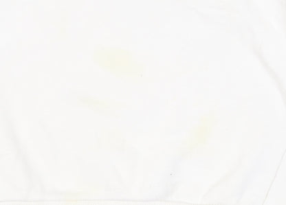 Fila Unisex Ivory Cotton Pullover Sweatshirt M