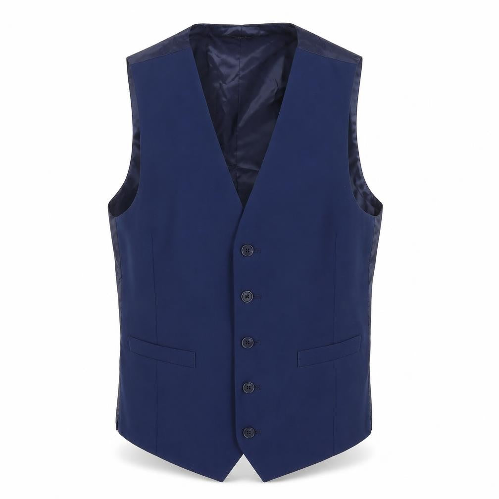 Mens UK Size 36 Marks and Spencer Regular Blue Suit Waistcoat