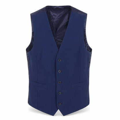 Mens UK Size 36 Marks and Spencer Regular Blue Suit Waistcoat