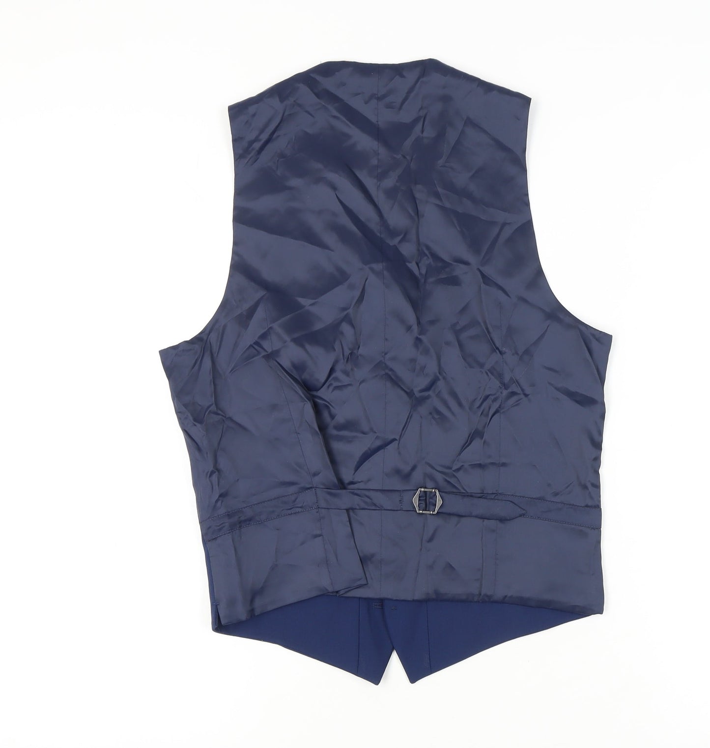Mens UK Size 36 Marks and Spencer Regular Blue Suit Waistcoat