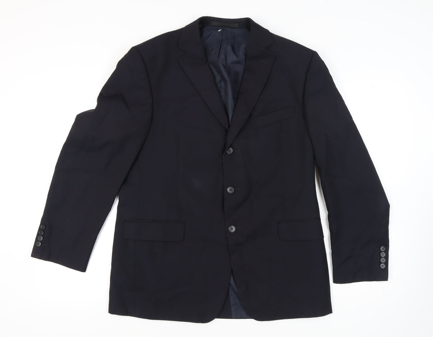 Mens UK Size 42 Marks and Spencer Regular Blue Suit Jacket