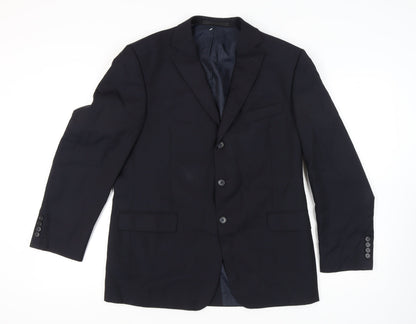 Mens UK Size 42 Marks and Spencer Regular Blue Suit Jacket