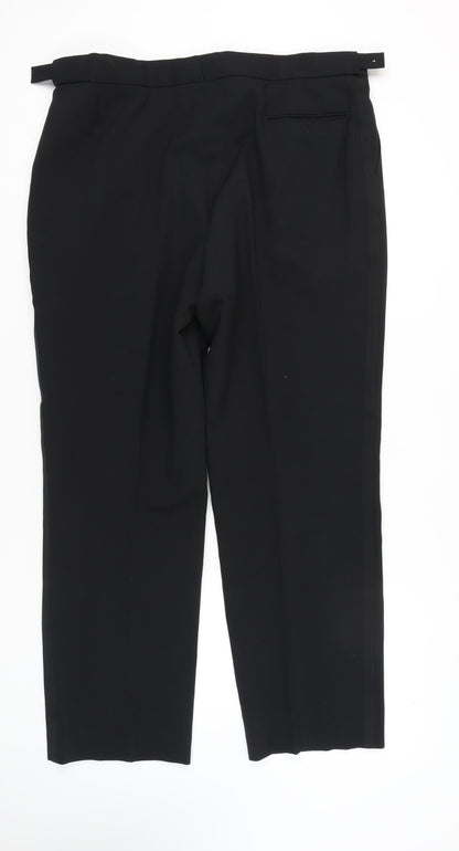 Greenwoods Classic Men's Black Trousers, Size 40