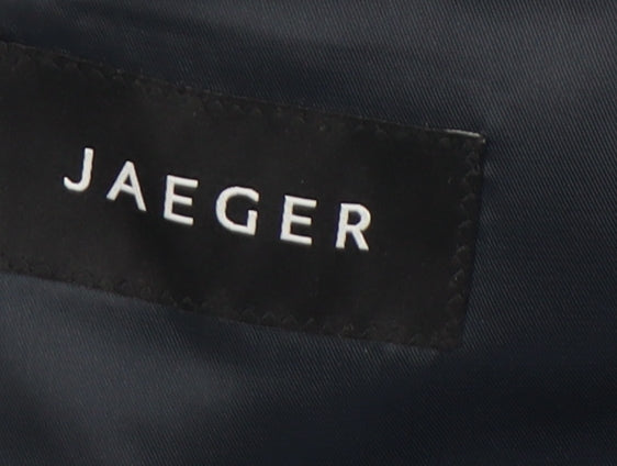 Jaeger Men's Blue Suit Jacket 38S Wool Single-Breasted