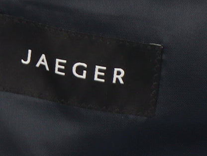 Jaeger Men's Blue Suit Jacket 38S Wool Single-Breasted