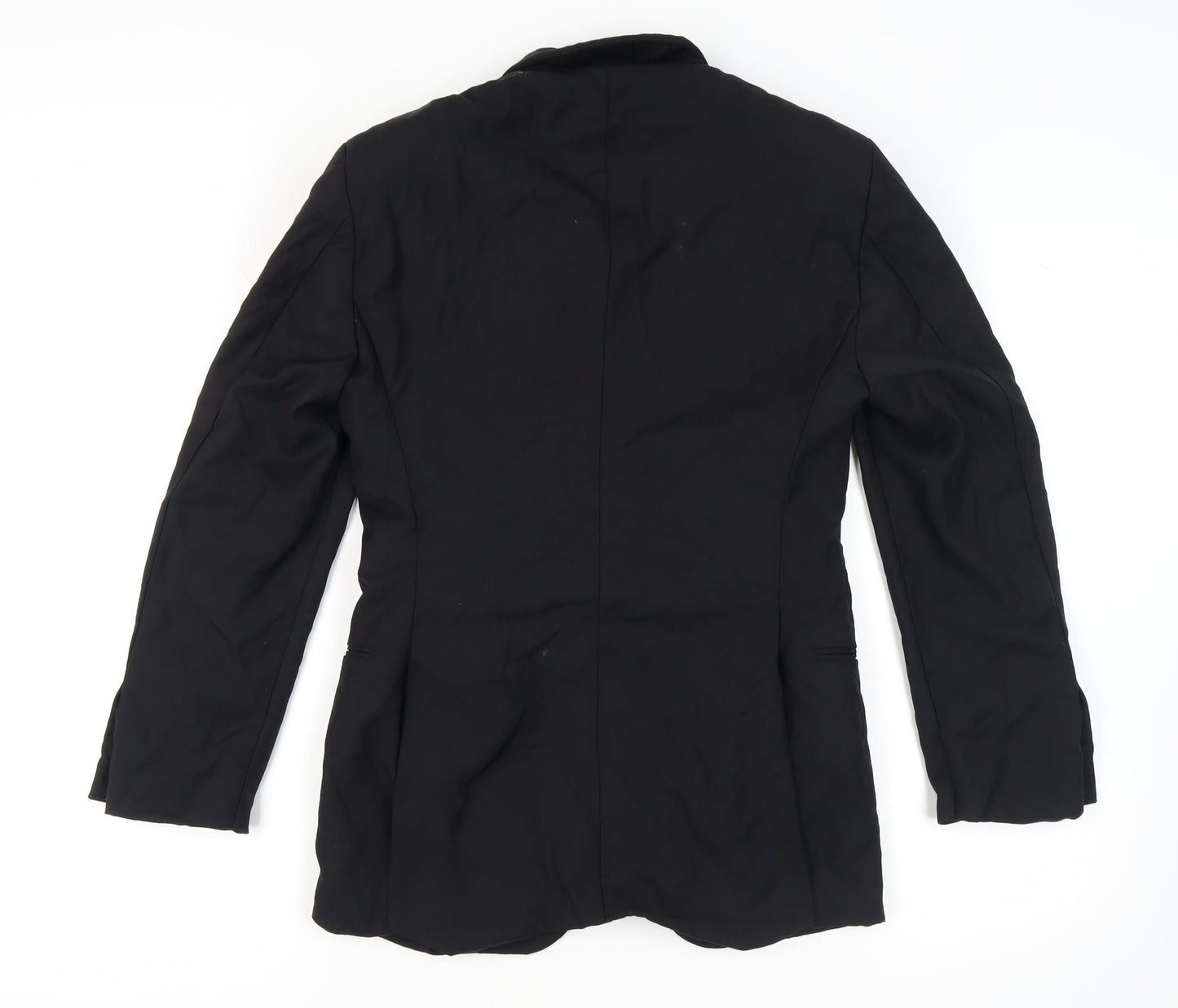 Pal Zileri Men's Black Wool Blazer, Size 46, Formal Elegance