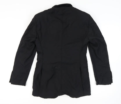 Pal Zileri Men's Black Wool Blazer, Size 46, Formal Elegance