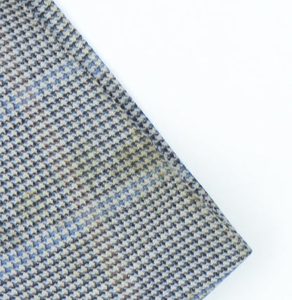 Marks and Spencer Men's Blue Check Blazer 46S
