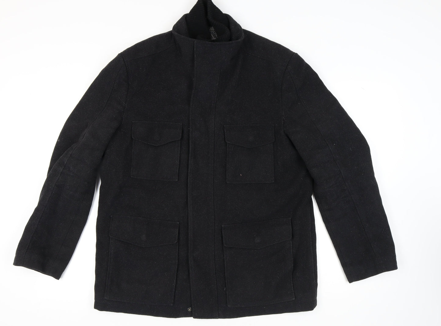 Mens UK Size L NEXT Black Bomber Jacket