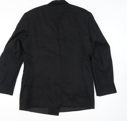 Mens UK Size 42 St Michael Regular Black Suit Jacket