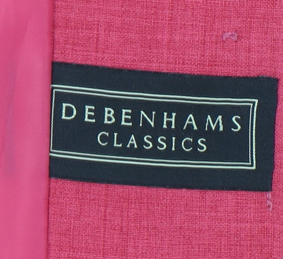Debenhams Women's Pink Blazer Size 10 Classic Fit