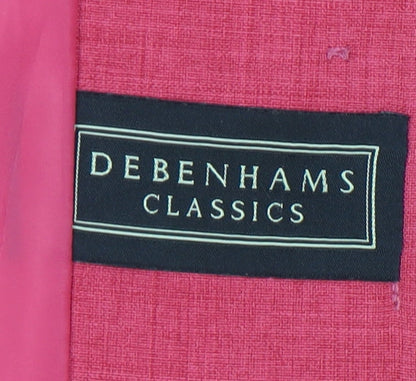 Debenhams Women's Pink Blazer Size 10 Classic Fit