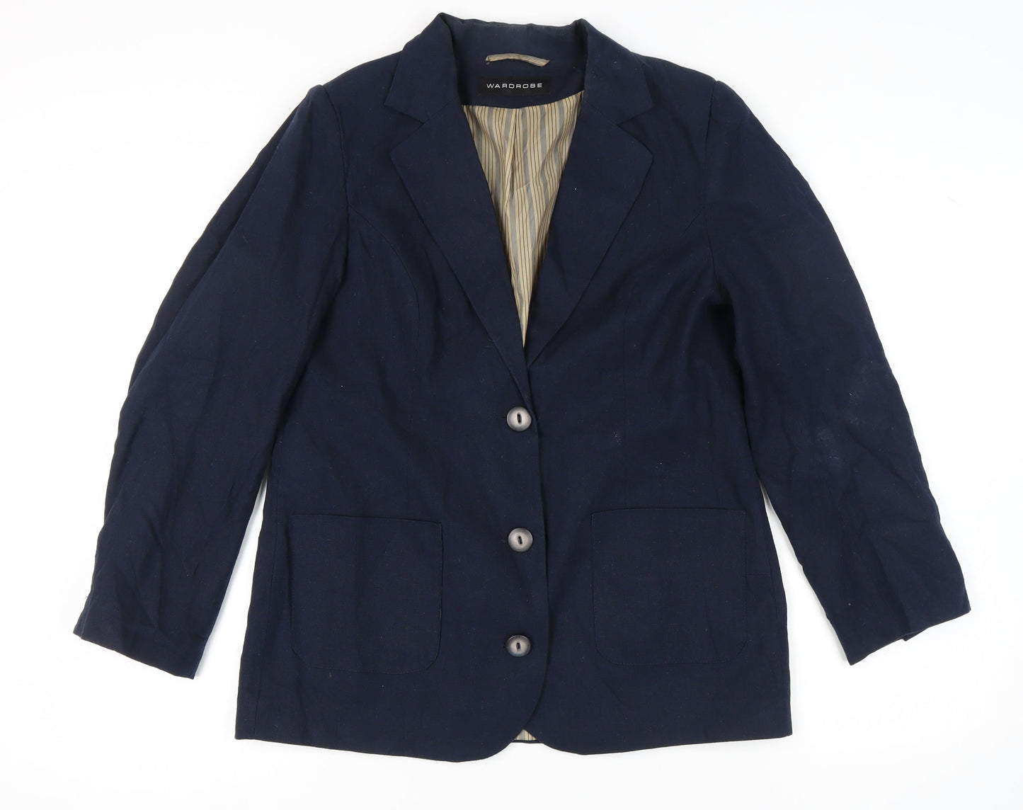 Womens UK Size 12 Wardrobe Regular Blue Blazer