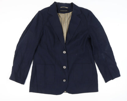 Womens UK Size 12 Wardrobe Regular Blue Blazer