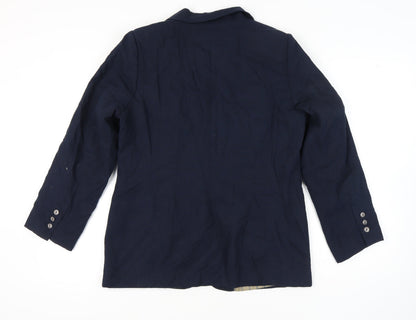 Womens UK Size 12 Wardrobe Regular Blue Blazer