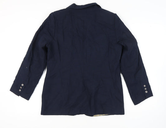 Womens UK Size 12 Wardrobe Regular Blue Blazer