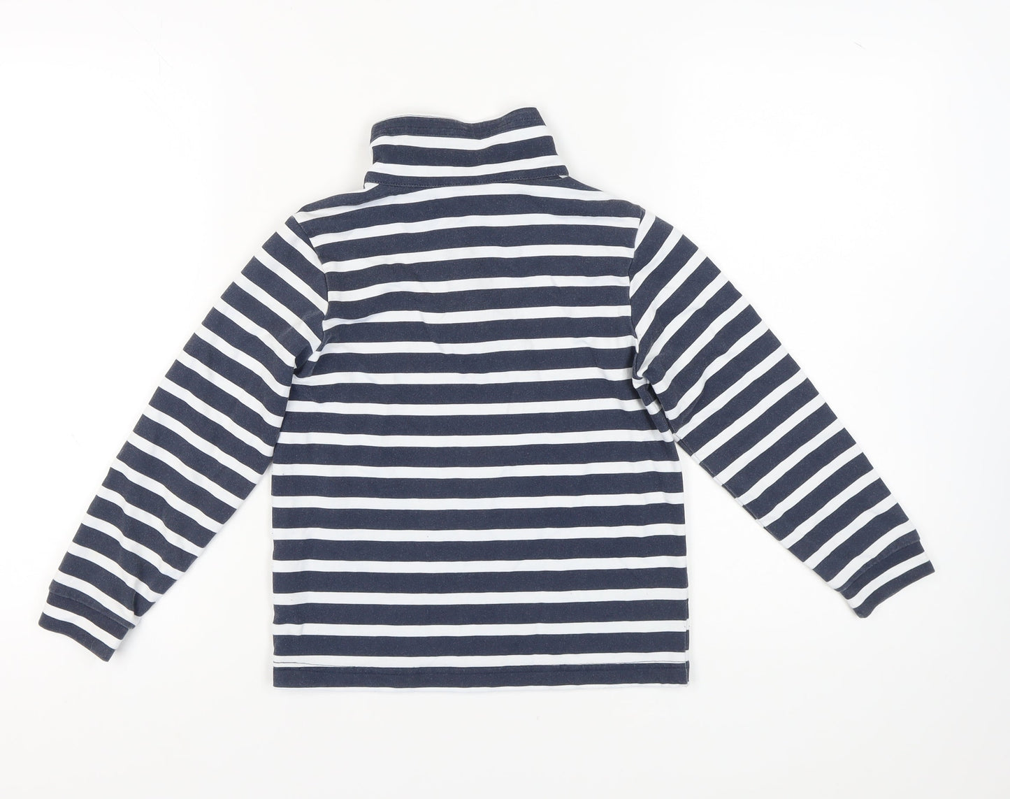 Regatta Unisex Kids Blue Striped Sweatshirt, 10 Years, 1/4 Zip