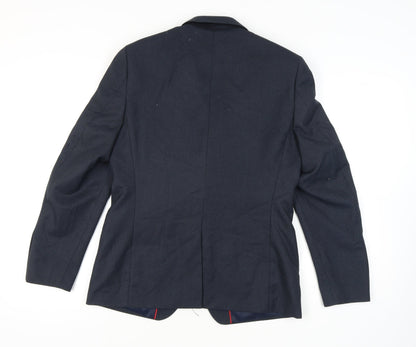 Hamnett Men's Blue Blazer, Size 40, Two-Button