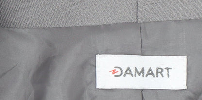 Damart Women's Grey Blazer, Size 20, Notch Lapel