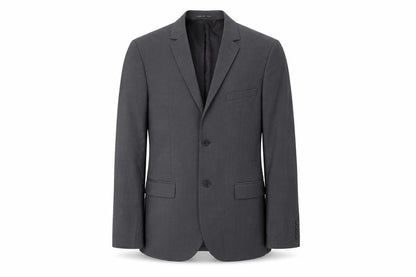 H&M Men's Grey Suit Jacket 38L Regular Fit