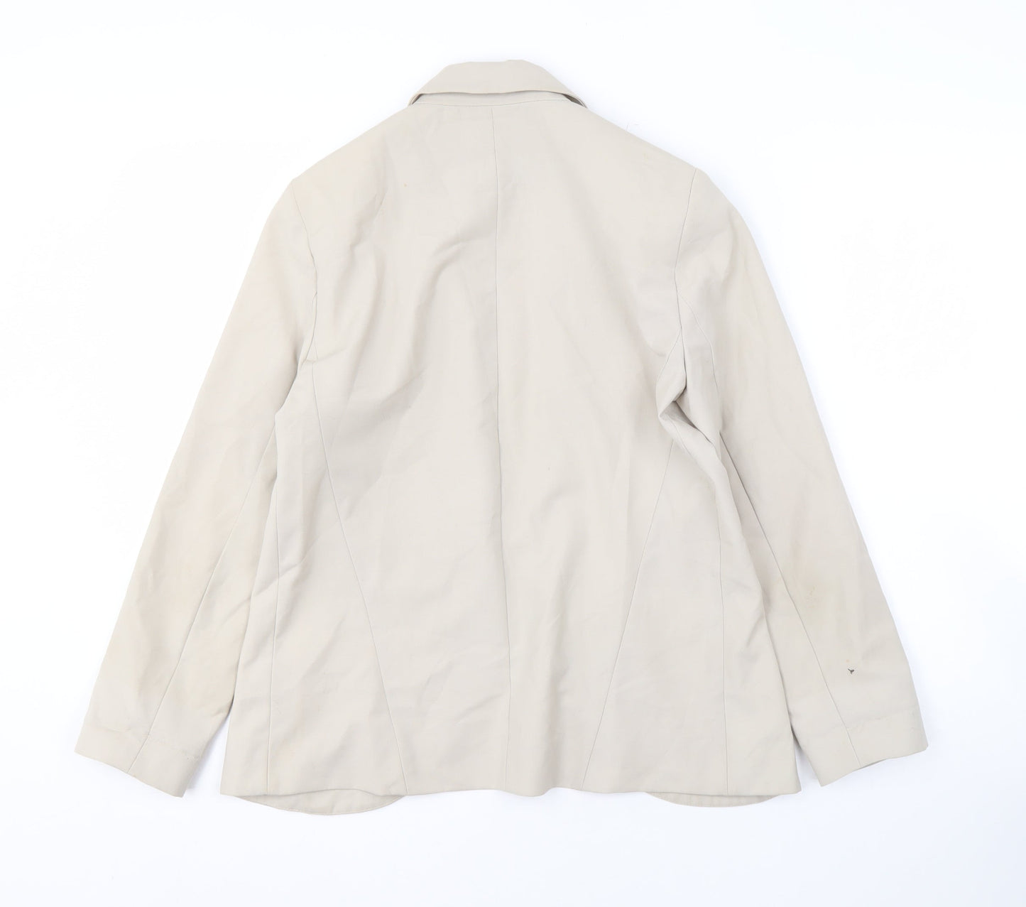 Topshop Women's Beige Blazer, UK 8, Notch Lapel, Lined